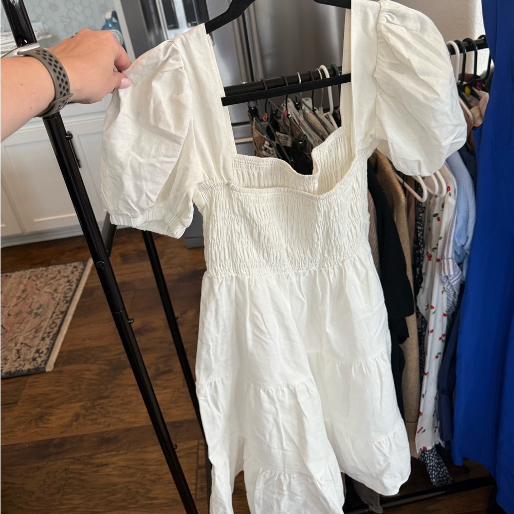 NWOT Girl and the Sun White Annalise Mini Dress - Picture 5 of 6